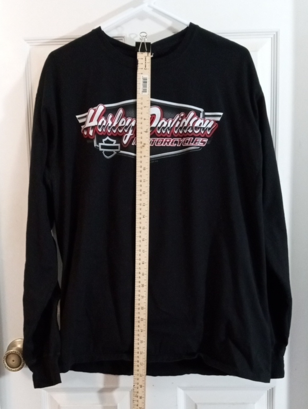 Harley-Davidson Black Long Sleeve Tee Shirt Men’s Large - Picture 6 of 6